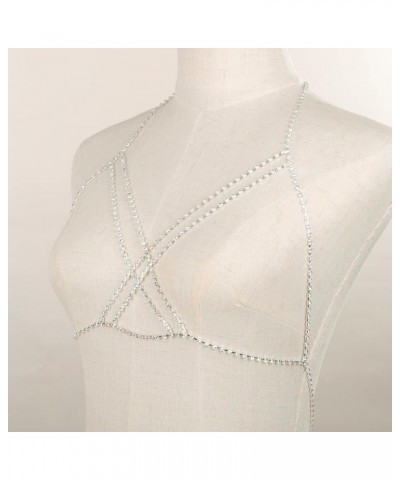 Sexy Body Chains Women Bra Chain Bling Rhinestones Body Jewelry Bikini Party Layered Crystal Bra Chain Statement Costume Body...