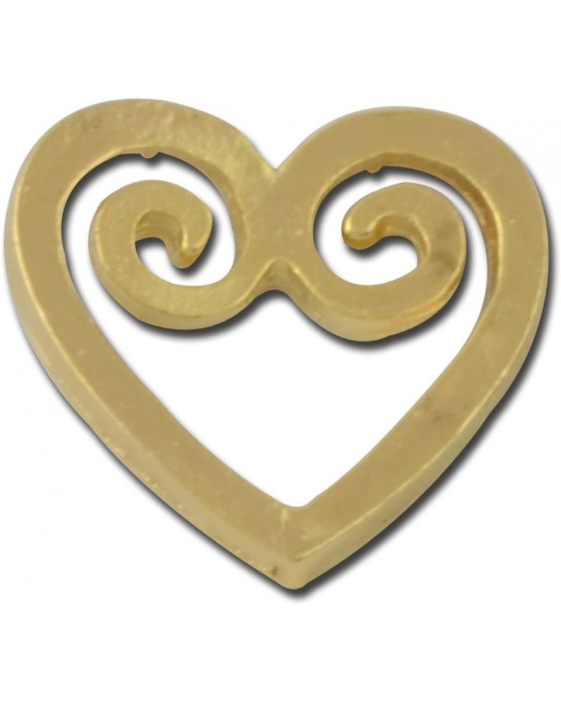 Heart Swirl Lapel Pin Small Vintage Gold Heart Pin Perfect for Valentines Day, Cute Retro Pin for Backpacks or Womens Lapel, ...