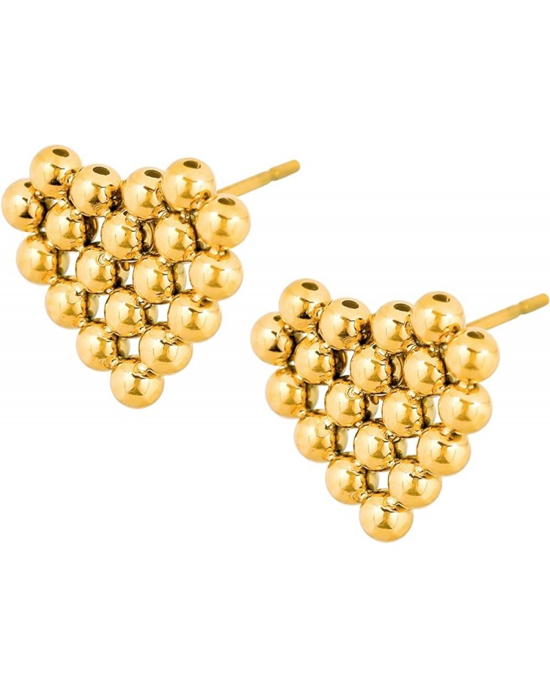 Retro Statement Heart Stud Earrings for Women Girls, Accessories Jewelry Trendy Stuff 11 $6.88 Earrings