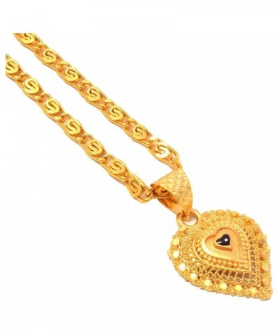 JewarHaat Indian K Gold Plated Locket/Pendant with Link Chain Fashion Jewelry Daily use for Men, Women & Girls, Boys Heart $9...