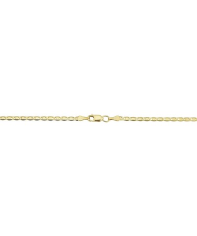 14k Yellow Gold Filled Solid Flat Oval Link Chain Necklace For Men And Women (2.2mm 3.5mm 4.4mm - sizes from 16 to 30 inches ...