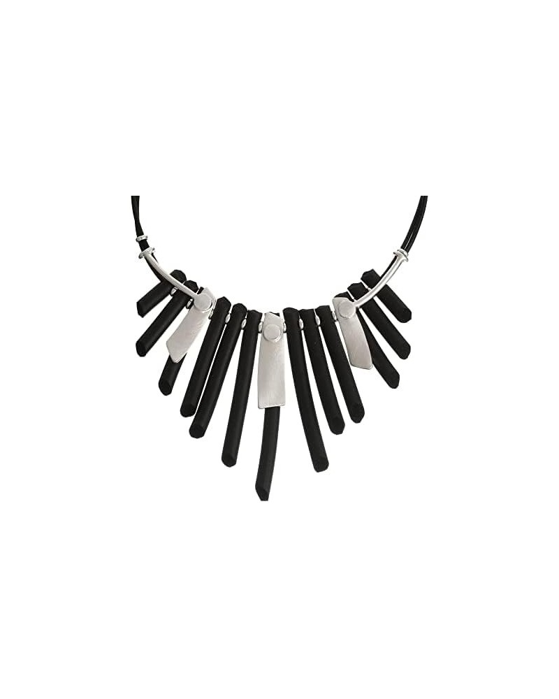 Trendy Black Leather Chokers Necklaces Chain Necklace for Women Jewelry GTLN227017 $10.59 Necklaces