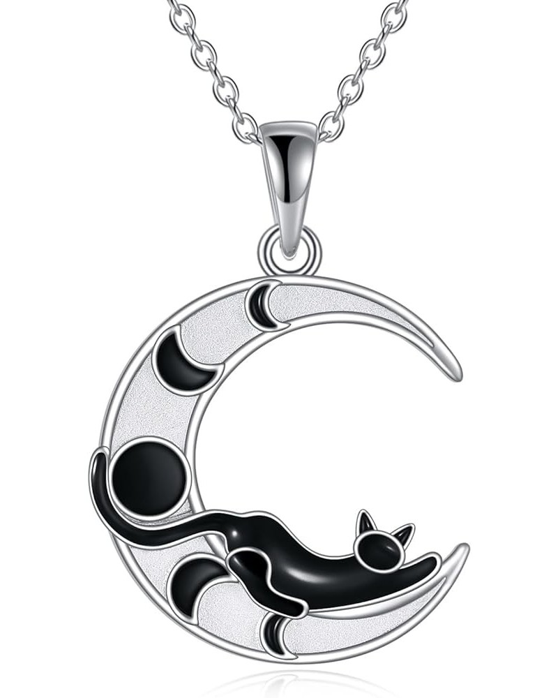 Dragon/Phoenix Pendant Necklace Sterling Silver Jewelry for Women Birthday Gifts for Her Cat $18.00 Necklaces