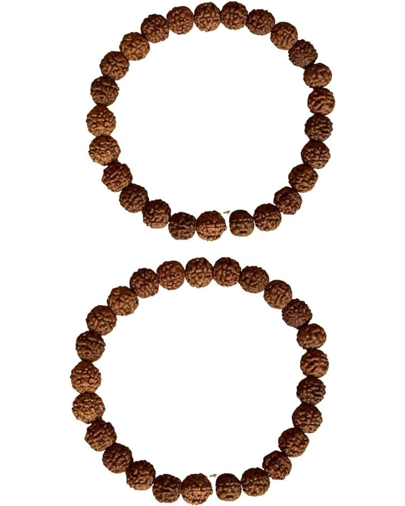 Rudraksha & Crystal Sphatik Bead Bracelet, & Natural Himalaya Rudraksh Seed Bracelets Bracelet-22 $10.79 Bracelets