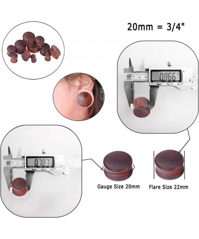 Wood Saddle Plugs Set Natural Ear Gauges Tunnels Plugs Stretchers 0G-30mm 2 PCS | Light Brown | 14mm(9/16") $7.94 Body Jewelry