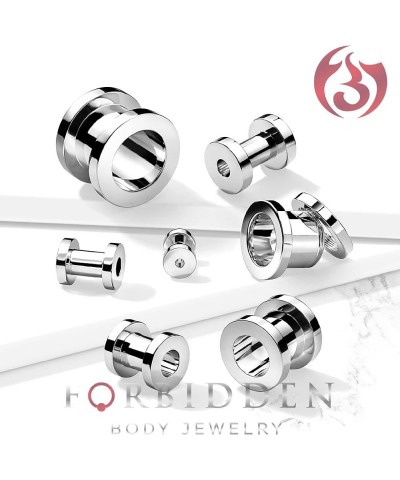 1.2mm - 16mm Surgical Steel Ear Gauges Screw Fit Tunnels, Tunnel Plug Earrings Sold as a Pair 1.2mm (16 Gauge) $11.39 Body Je...