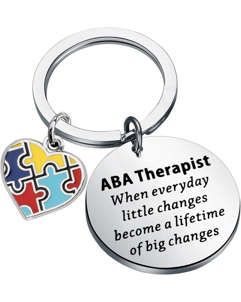 Autism Teacher Gift Autism Awareness Jewelry When everyday little changes keychain Autism Teacher Appreciation Gift Aba Thera...