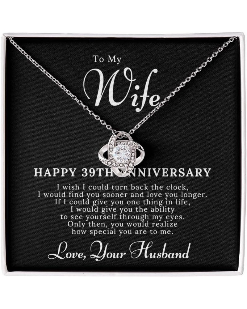 39th Anniversary Necklace Gift For Wife – 39 Year Wedding Jewelry Gift For Her – 39th Wedding Anniversary Wife Gift – 39 Year...