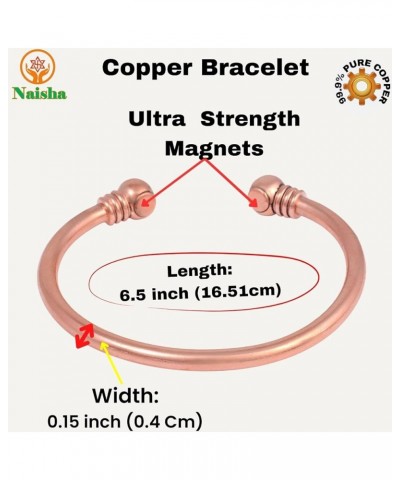 Indian Copper Bracelet Hand Crafted Healing Chakra Bracelets Jewelry Cuff Gift Bangle Women & Men style31 $8.50 Bracelets