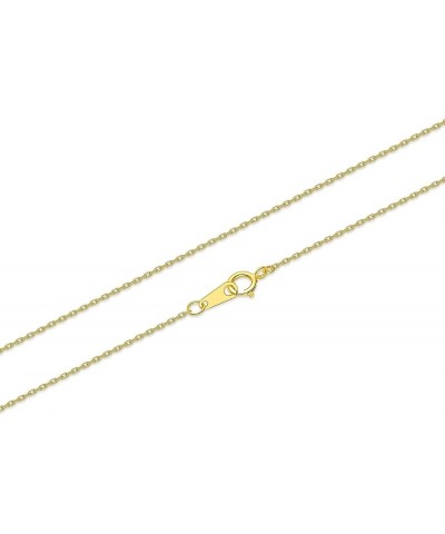 925 Sterling Silver Cable Chain for Women Men and Girls, 1mm 1.3mm 1.5mm 1.8mm Width 20 Inches 1.0MM-Width Gold $11.38 Necklaces