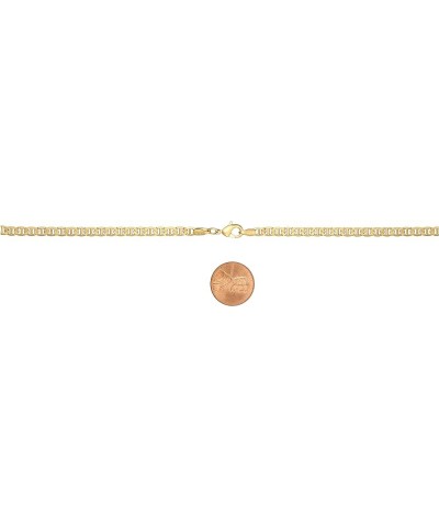 18K Gold Plated Mariner Chain Necklace for Women, Flat Marina Gold Necklace 20 Inches 4.5MM Gold $16.37 Necklaces