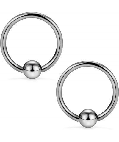 2-8PCS 16G G23 Titanium Captive Bead Ring Nose Rings Hoop Helix Daith Cartilage Tragus Earrings Nipple Eyebrow Body Piercing ...