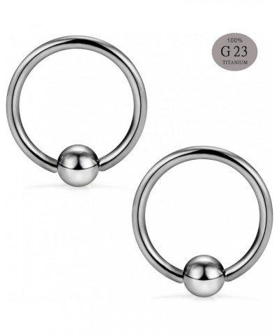 2-8PCS 16G G23 Titanium Captive Bead Ring Nose Rings Hoop Helix Daith Cartilage Tragus Earrings Nipple Eyebrow Body Piercing ...