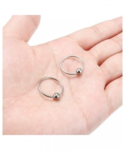 2-8PCS 16G G23 Titanium Captive Bead Ring Nose Rings Hoop Helix Daith Cartilage Tragus Earrings Nipple Eyebrow Body Piercing ...