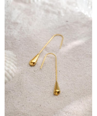 Gold Plated Stainless Steel Vintage Classic Contemporary Fashion Statement Dangle Drop Earrings Jewelry Gift for Women 1A $8....