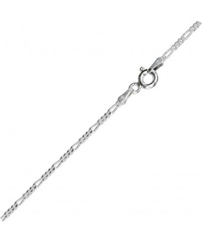 Sterling Silver Figaro Chain 1mm-9mm Made in Italy Solid 925 Womens Mens Necklace 7-34 1.8mm-20 $7.69 Necklaces