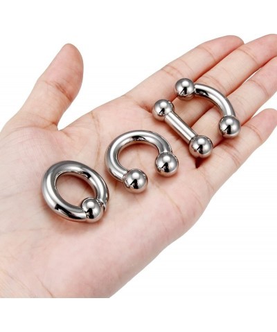 2G 4G 6G 8G Septum Rings Large Ear Gauges Earrings Stretching Kit 316L Surgical Steel Internally Threaded Big Septum Nose Ton...