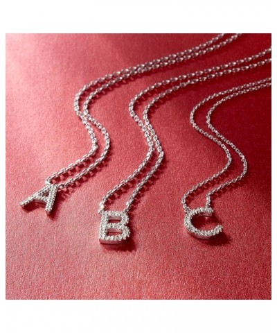 by Ross-Simons Diamond-Accented Initial Necklace in Sterling Silver 16-inch (S) $37.60 Necklaces