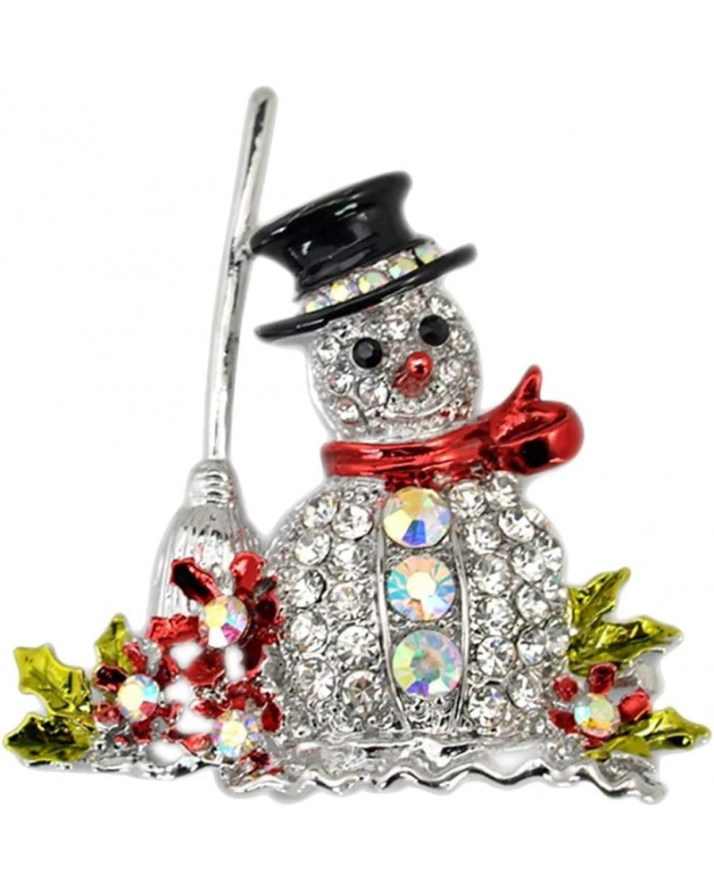 1Pcs Christmas Brooches Remembrance Snowman Banquet Pin for Men Women Girls Jewelry Attractive $4.14 Brooches & Pins