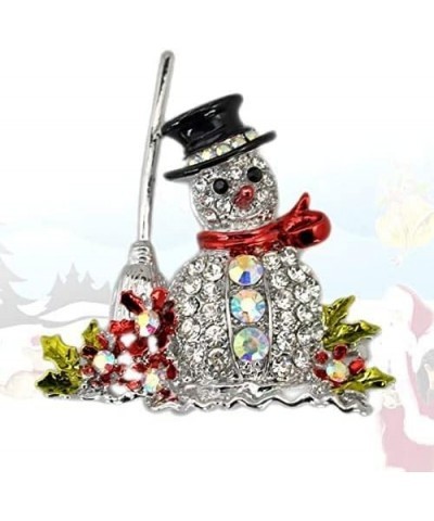 1Pcs Christmas Brooches Remembrance Snowman Banquet Pin for Men Women Girls Jewelry Attractive $4.14 Brooches & Pins