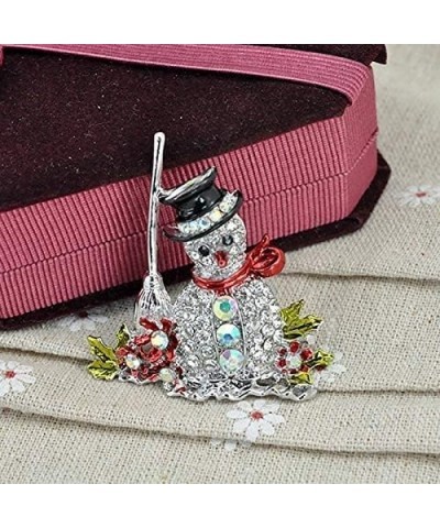 1Pcs Christmas Brooches Remembrance Snowman Banquet Pin for Men Women Girls Jewelry Attractive $4.14 Brooches & Pins