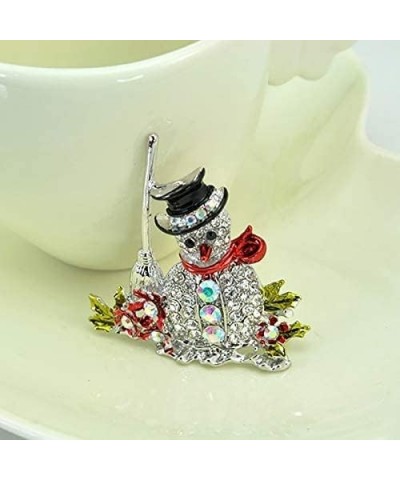 1Pcs Christmas Brooches Remembrance Snowman Banquet Pin for Men Women Girls Jewelry Attractive $4.14 Brooches & Pins