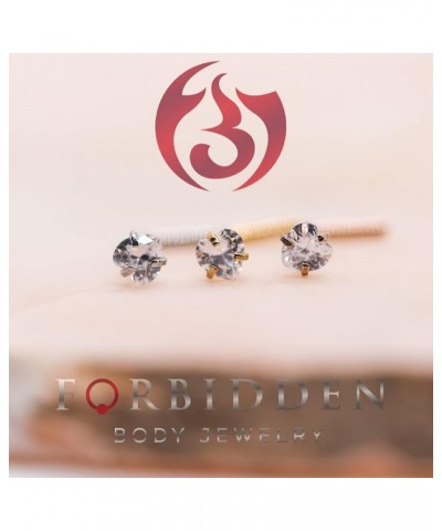 20g 6mm Surgical Steel L Shaped Nose Ring with 3mm Heart CZ Crystal Gold Tone (1pc) $7.50 Body Jewelry