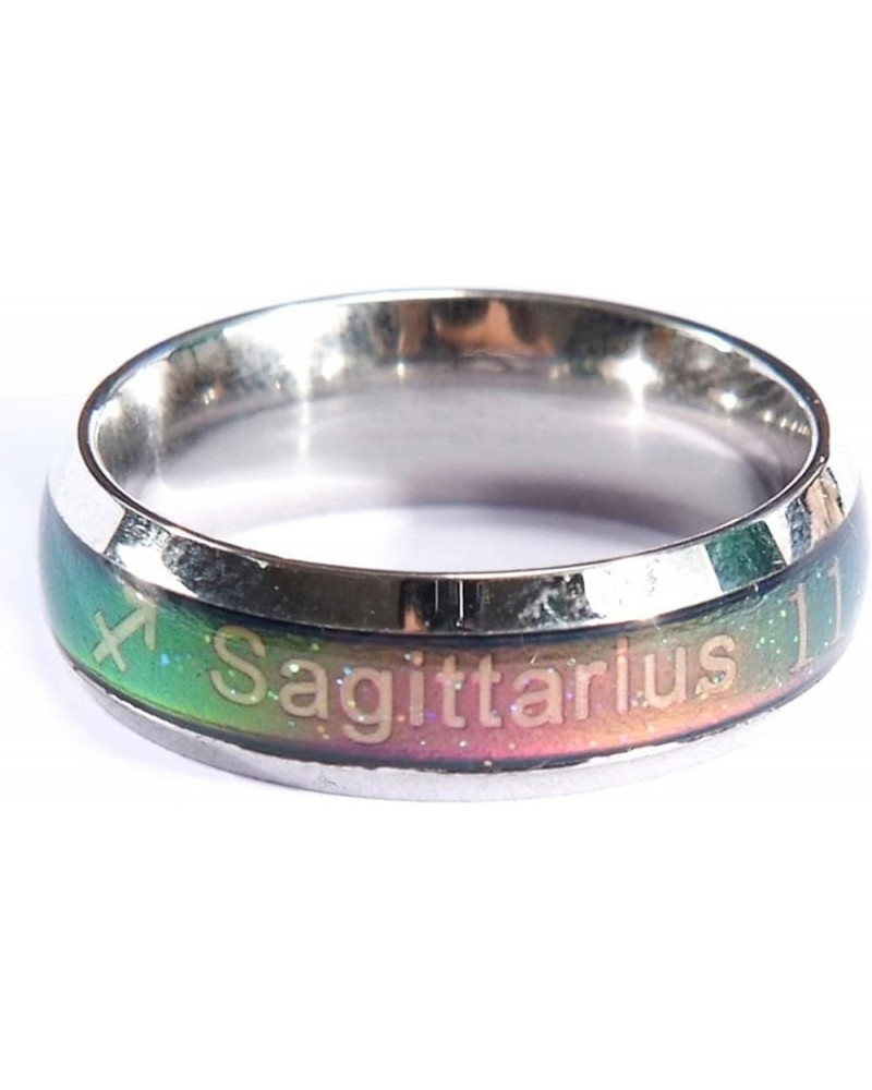 Mood Ring Constellation Change Color Emotion Finger Ring with Box Sagittarius $7.01 Rings