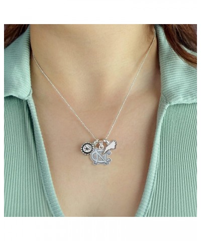 North Carolina Home Sweet Home Silver Crystal Necklace Jewelry Gift UNC $15.67 Necklaces