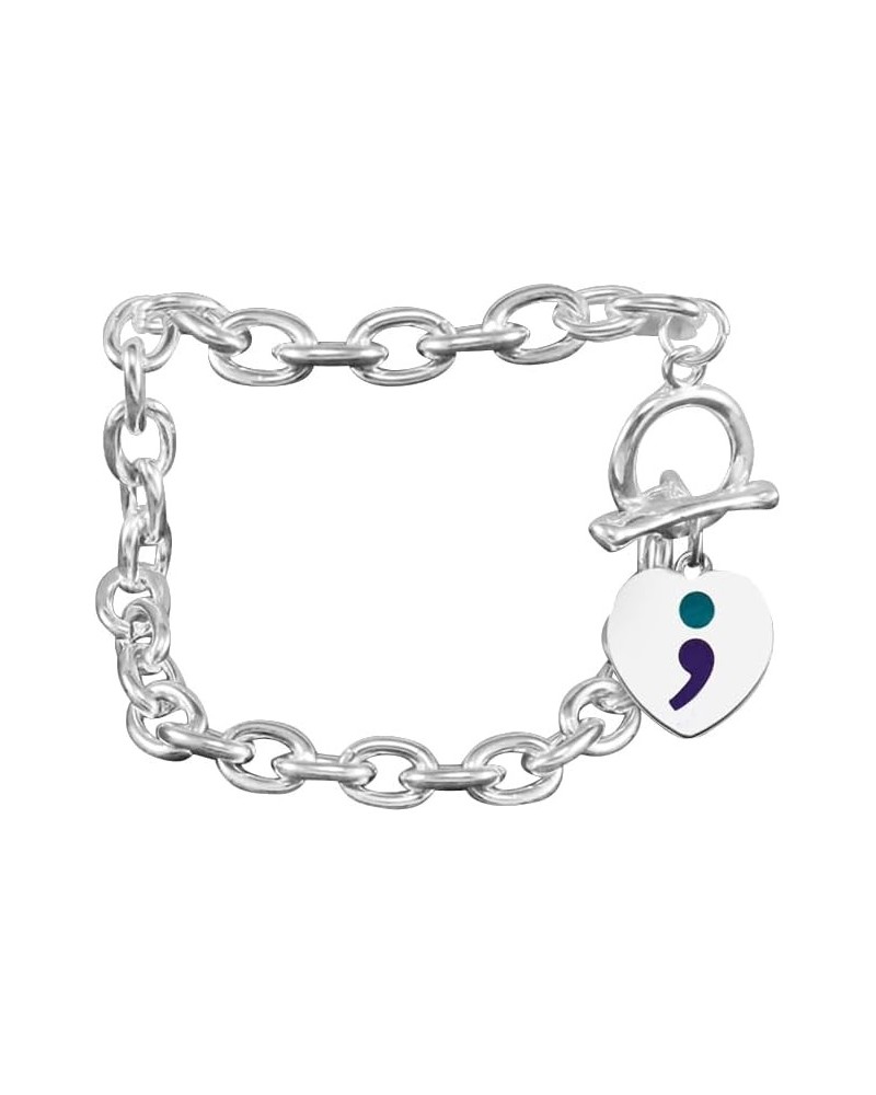 Suicide Awareness & Prevention Teal & Purple Rope Bracelet - Perfect for Support Groups, Gift-Giving, Events and Fundraising ...