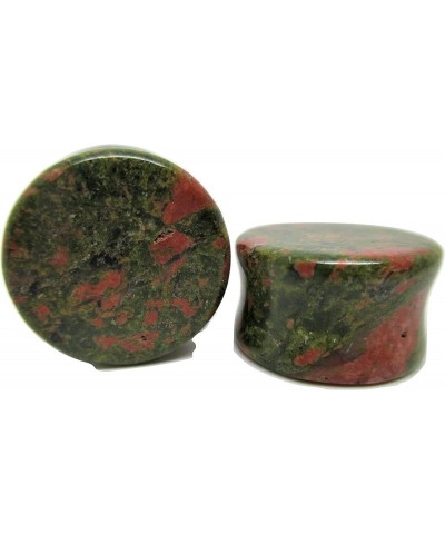 Mossy Stone Ear Plugs - Double Flared Gauges - 8 Sizes - Pair 11/16" (18mm) $10.41 Body Jewelry