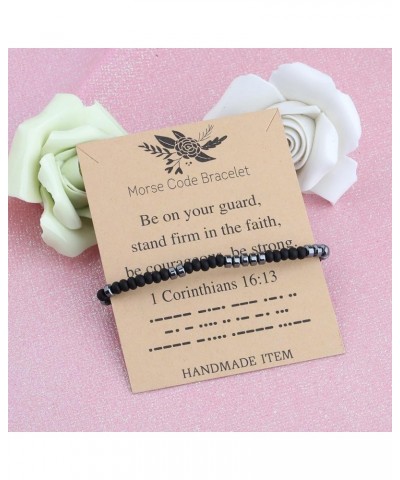 Christian Bible Verse Bracelet 1 Corinthians 16:13 Morse Code Bracelet Faith Engraved Gift 1 Corinthians 16:13 $10.01 Bracelets