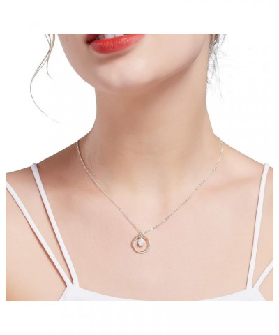 Birthday Gifts for Women Girls - Interlocking Infinity Circles Sterling Silver Necklace Gifts for Her 21st $20.05 Necklaces