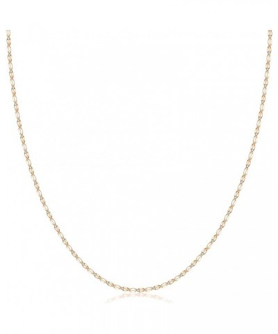 10K Solid Gold 2.0MM Diamond Cut Mirror Chain Necklace or Anklet - Unisex Sizes 10"-30" - Yellow, White, Rose or 3 Tone Rose ...