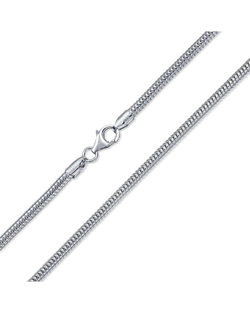 Flexible Strong 1,2 or 3MM 14K Yellow Gold Plated .925 Sterling Silver Magic 8-Sided Snake Chain Necklace for Women and Men 1...