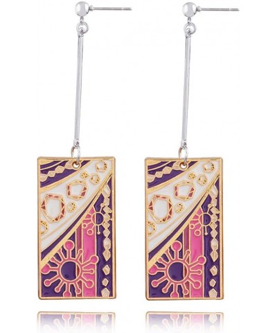 Anime Kamado Tanjiro Hanafuda Earrings - Kimetsu No Yaiba Hanafuda Earrings - Cosplay Accessories For Womens Girls Uzui Tenge...