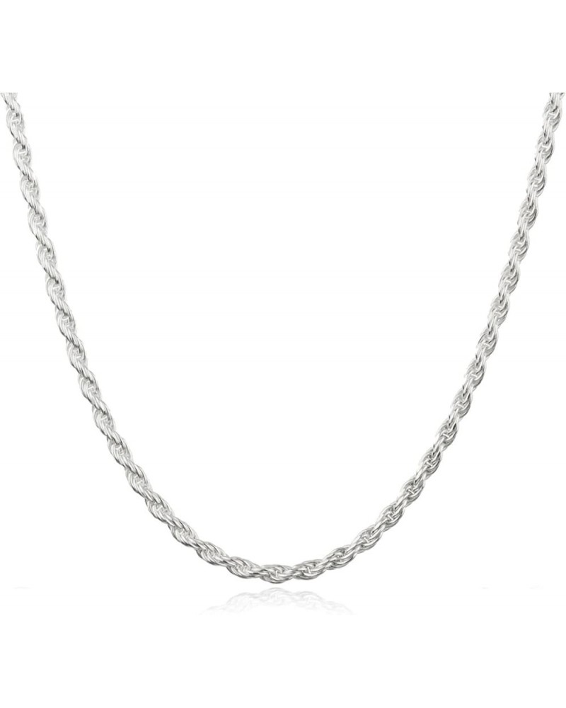 Italian .925 Sterling Silver 1.5mm or 2.25mm Rope Chain Necklace 28.0 Inches 1.5MM $15.94 Necklaces