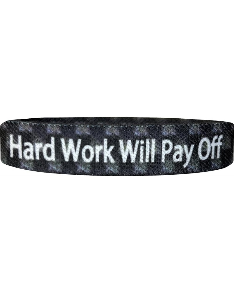 Motivational & Inspirational Bracelet – Uplifting Positive Affirmations Reversible Stretch Wristband - Encouragement Focus Fi...