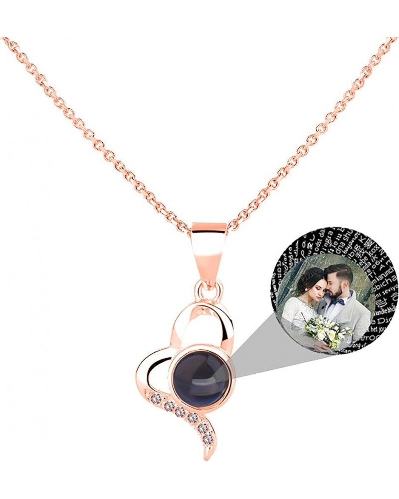 925 Sterling Silver Necklace With Picture In It,Projection Necklace Personalized Photo,Necklace With Photo Pendant,Photo Neck...