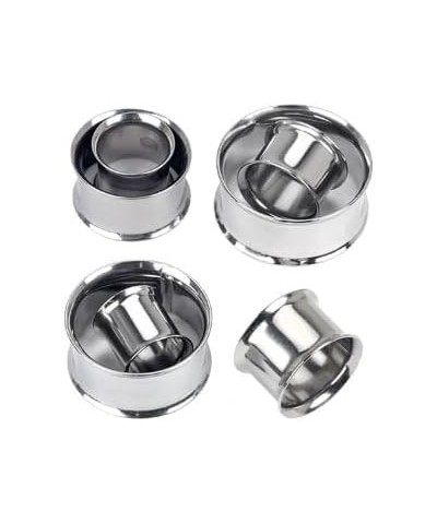 Pair of Double Flared Flesh Tunnels Up to 2" 316L Surgical Steel 1&3/8" (35mm) $16.23 Body Jewelry