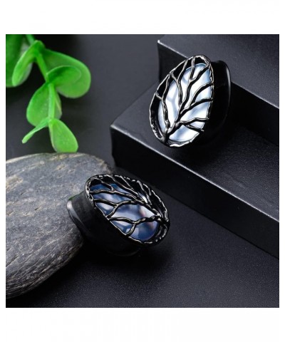 Tear Drop Design Stainless Steel Gauges for Ears Lift Tree Natural Seashell Plugs and Tunnels. S8467H 3/4"(19mm) $11.33 Body ...