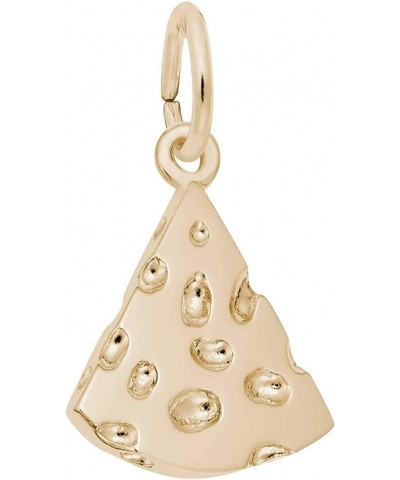 Cheese Slice Charm, Gold Plated Silver $16.50 Bracelets