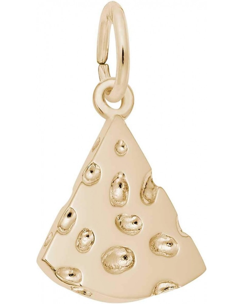 Cheese Slice Charm, Gold Plated Silver $16.50 Bracelets