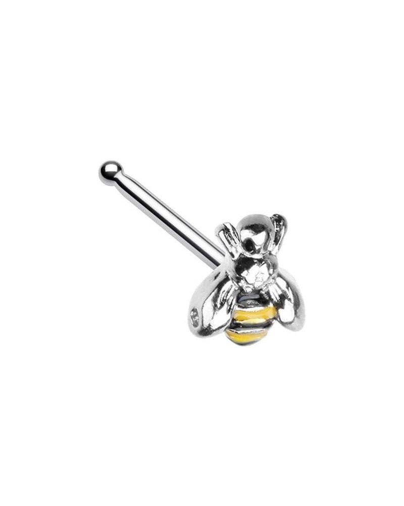 20G Stainless Steel Bumble Bee Nose Bone Stud $8.74 Body Jewelry