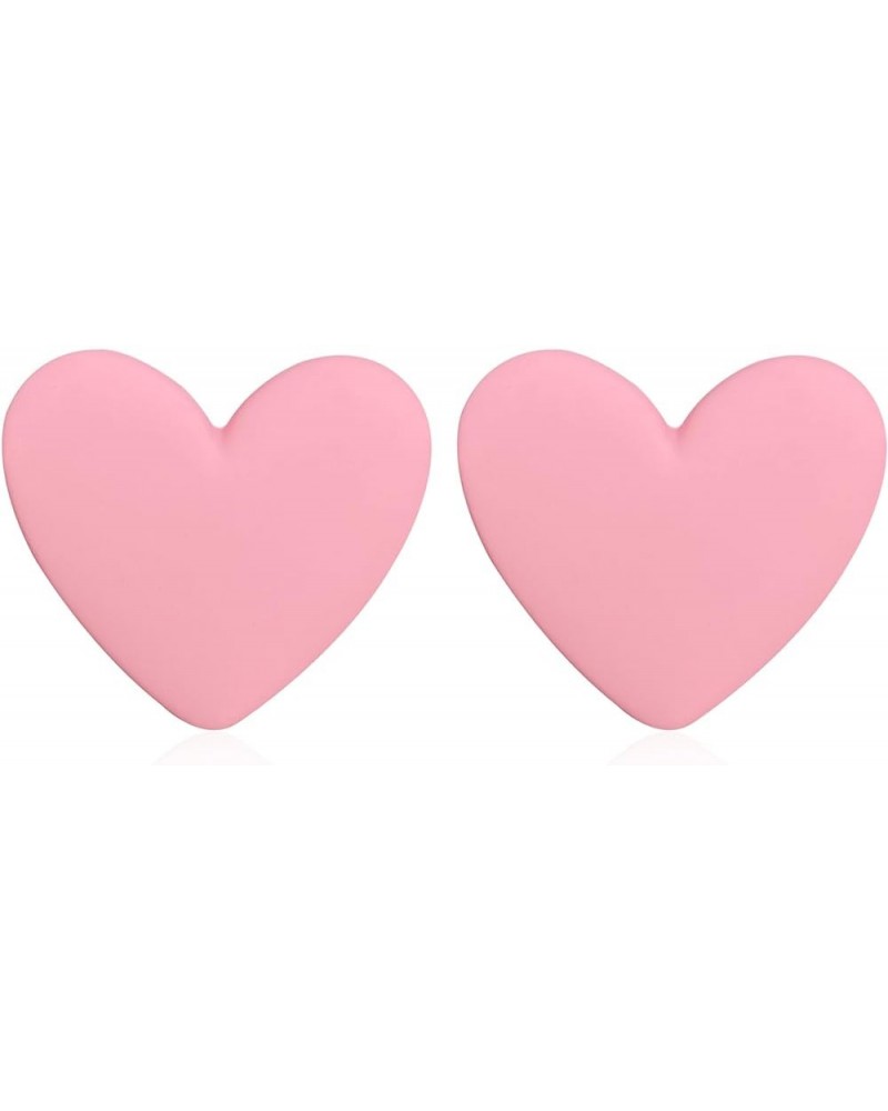 Heart Love Big Stud Earrings for Women Dainty Big Heart Studs Pin Hypoallergenic Minimalist Fashion Party Wedding Birthday Va...