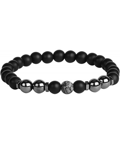 Obsidian Anklet Chakra Slimming Bracelet Anti Swelling Healing Stone Anklet Adjustable Beaded Bracelet for Women Men 01-J one...