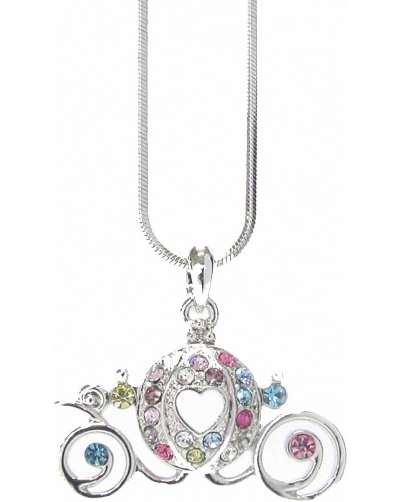 Disney Cinderella Pumpkin Carriage Pendant Necklace $10.82 Necklaces