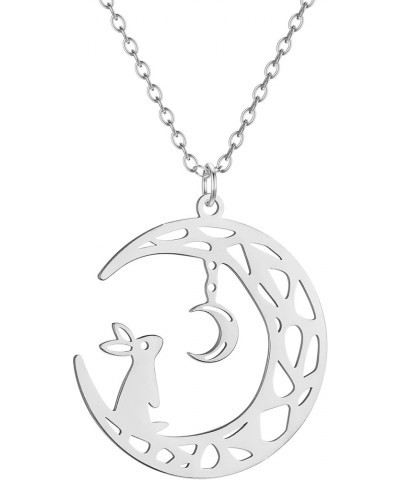 Lotus Flower Moon Necklace, Flower Lovers, Minimalist Jewelry 30 $5.69 Necklaces