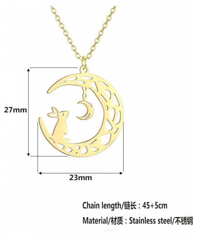 Lotus Flower Moon Necklace, Flower Lovers, Minimalist Jewelry 30 $5.69 Necklaces