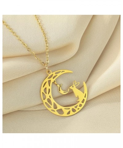 Lotus Flower Moon Necklace, Flower Lovers, Minimalist Jewelry 30 $5.69 Necklaces